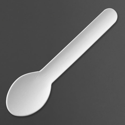 Fiesta Composteerbare Papieren Theelepels 132mm (Verpakking Van 100)