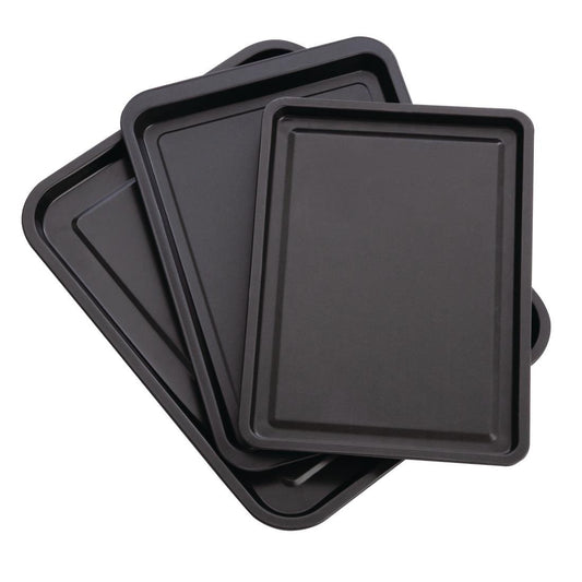 Nisbets Essentials anti-aanbak bakplaten (Set van 3)