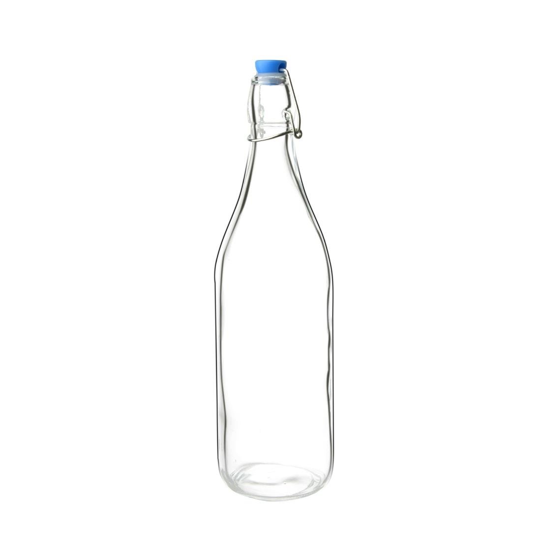 Olympia glazen waterflessen 1L (6 stuks)