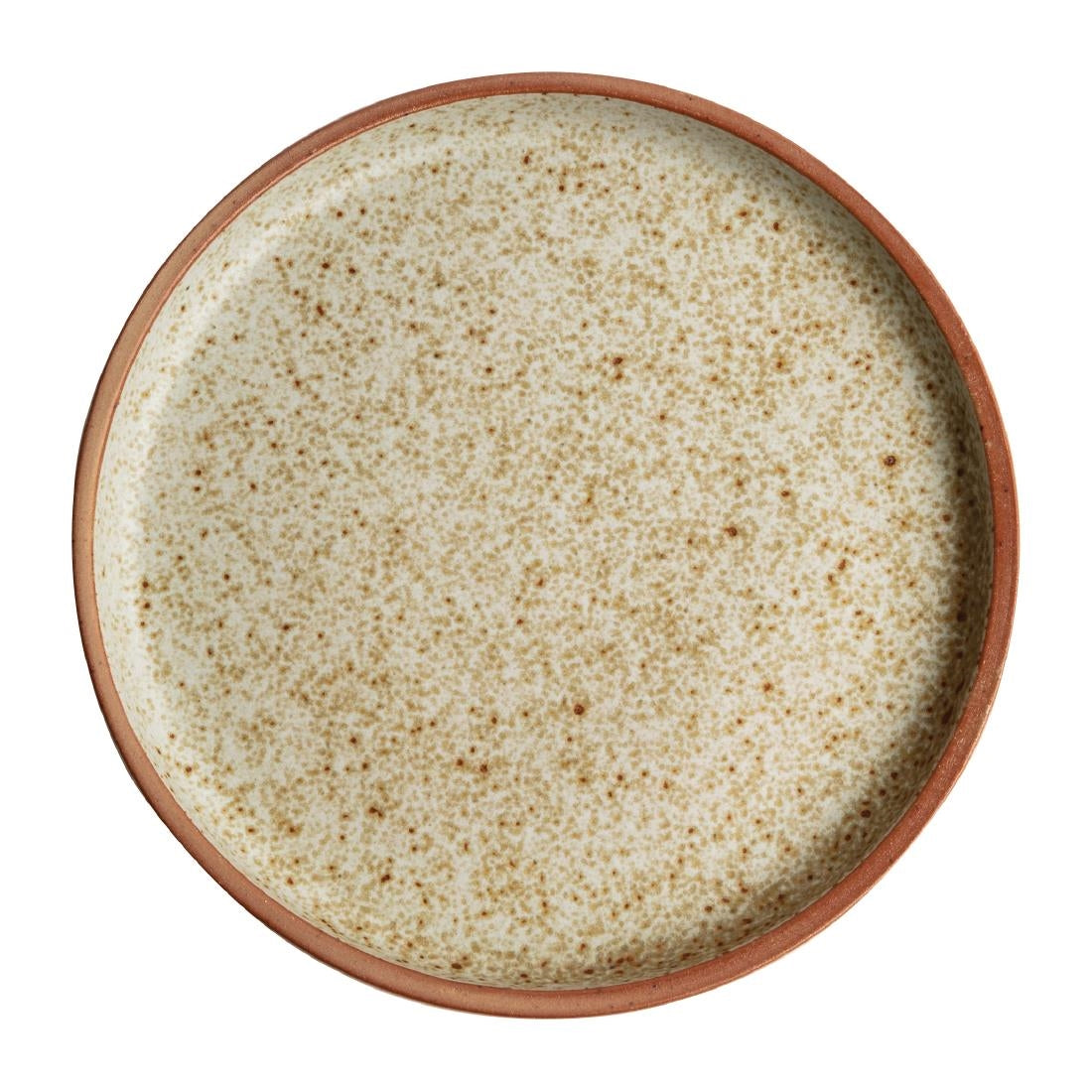 Olympia Canvas platte ronde borden crème 18cm (6 stuks)