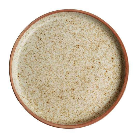 Olympia Canvas platte ronde borden crème 18cm (6 stuks)