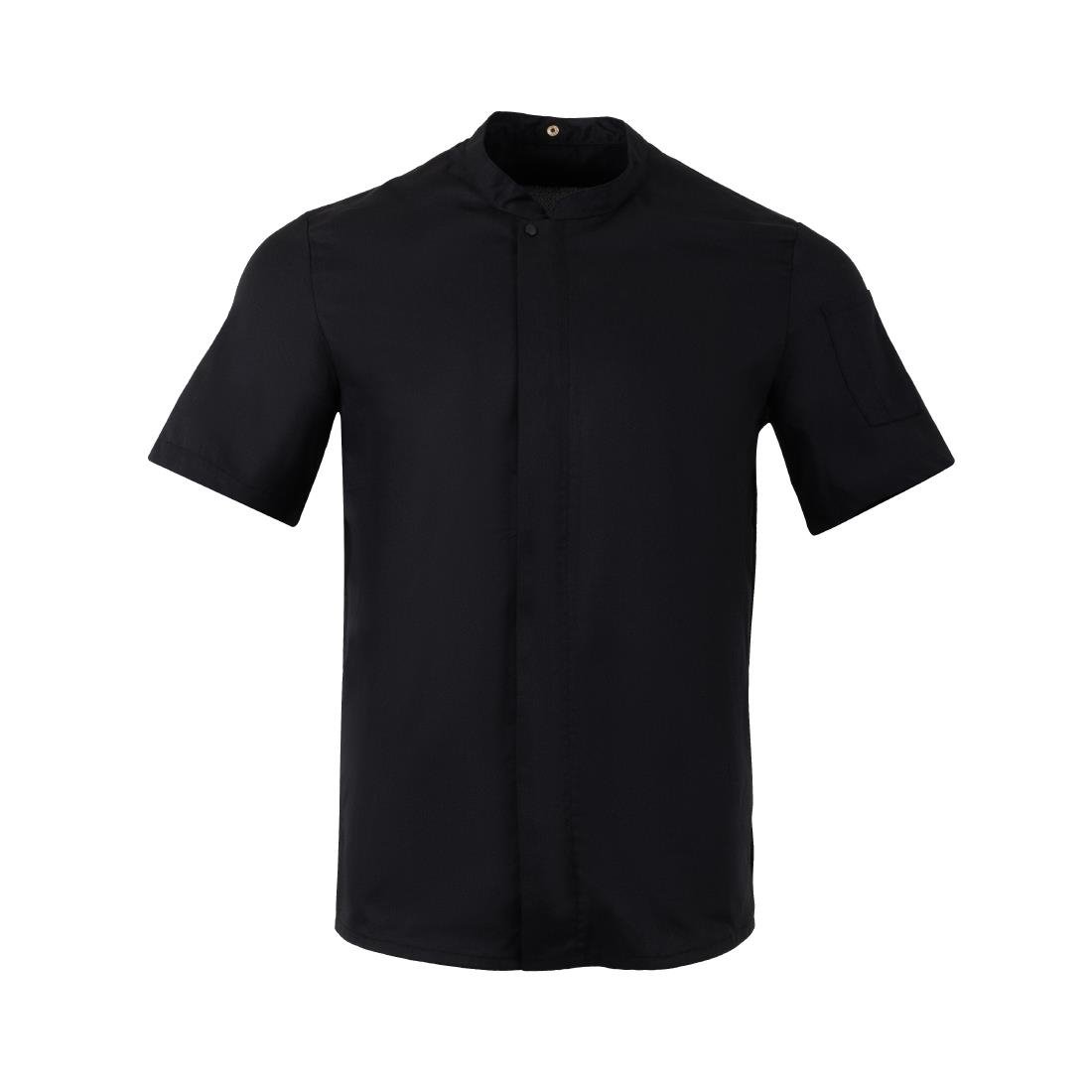 Southside Harlem Koksbuis Met Korte Mouwen, Zwart, Maat Xl