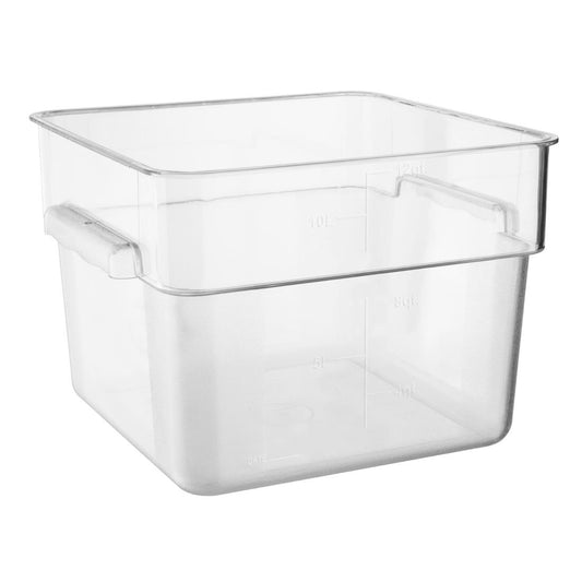 Hygiplas Polycarbonaat Vierkante Opslagcontainer 10Ltr