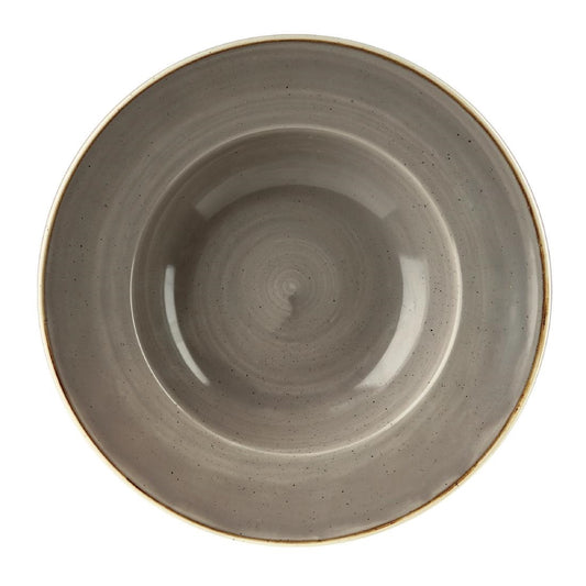 Churchill Stonecast Grey Kom Met Brede Rand Medium 23.88cm (pak van 12)