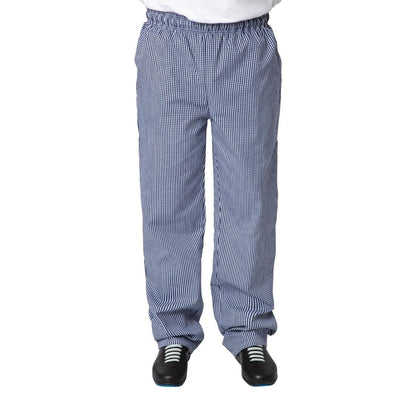 Whites Vegas unisex koksbroek blauw-wit geruit L