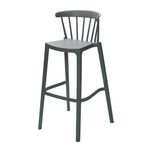 Windson polypropyleen barkruk groen (4 stuks)