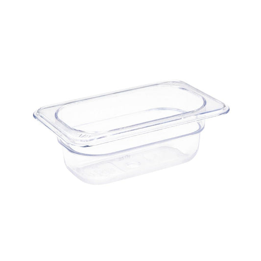 Vogue polycarbonaat bak transparant GN1/9 65mm