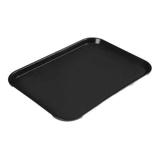 Cambro polypropyleen fastfood dienblad zwart 410mm