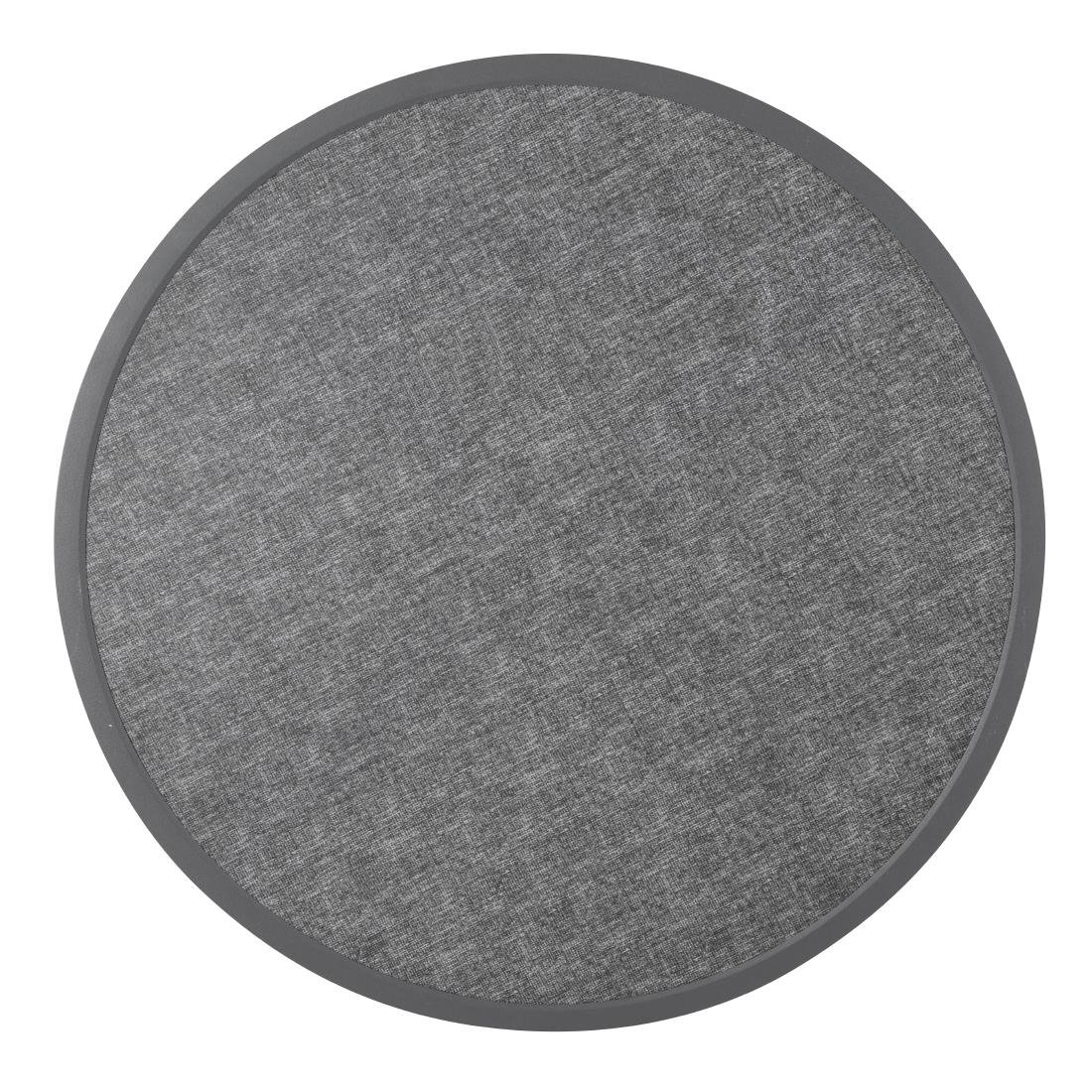 Bolero Rond Tafelblad Van Glasvezel, Geborsteld Zwart 580mm