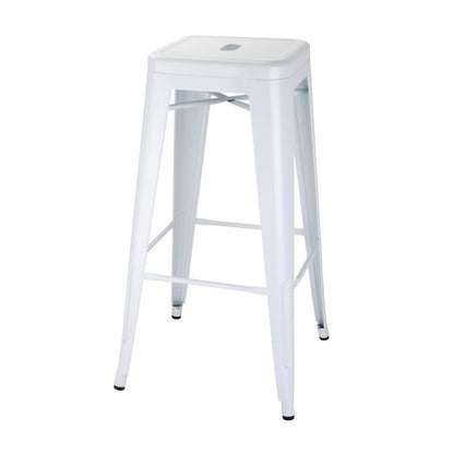 Bolero Bistro Hoge Krukken Van Staal, Wit (4 Stuks)