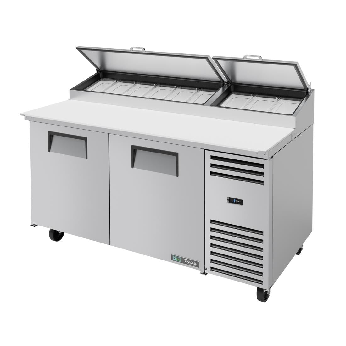 True 2 Deurs Pizza Koelwerk Banktpp-67-Hc
