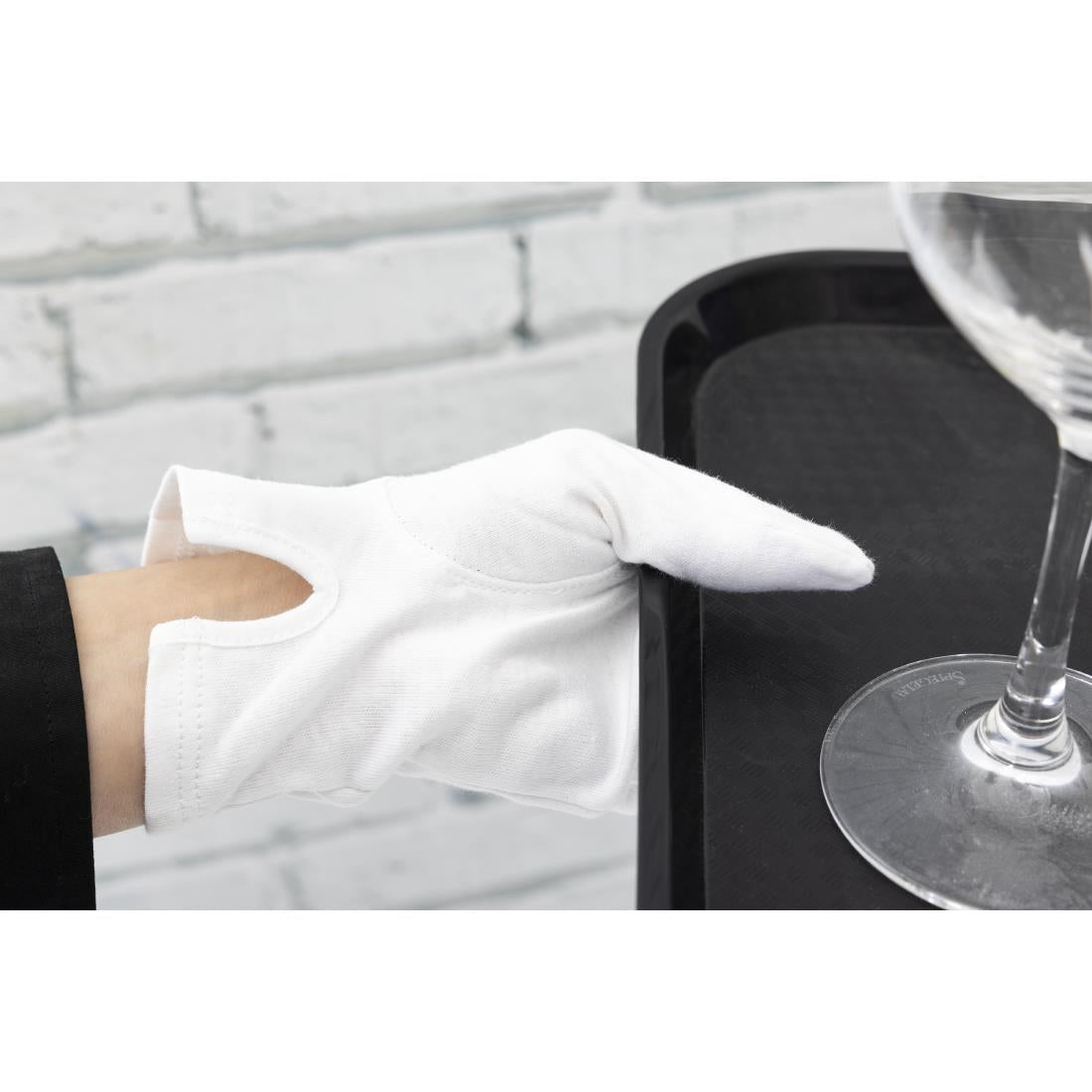 Heren serveerhandschoenen wit L
