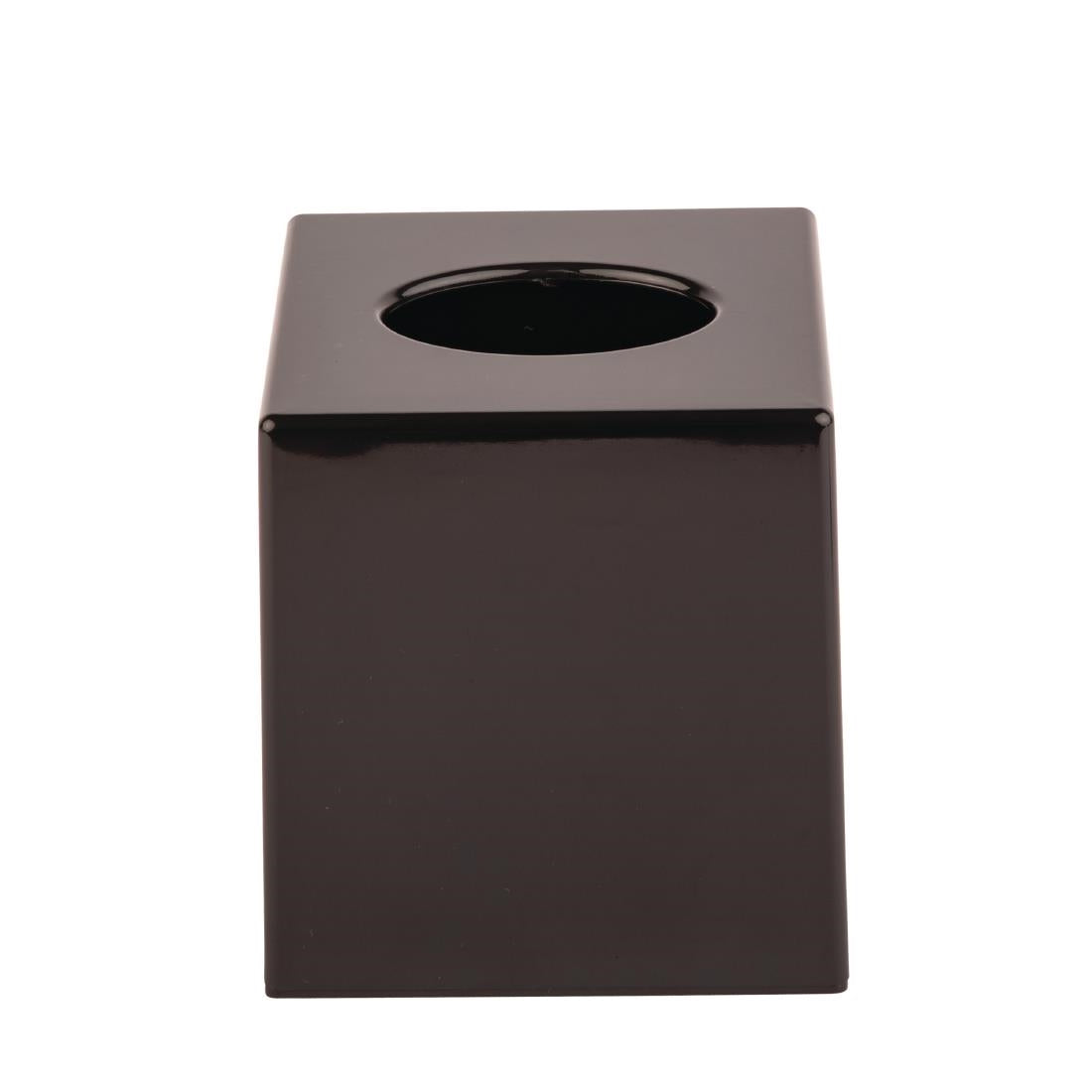 Zwarte vierkante tissue box