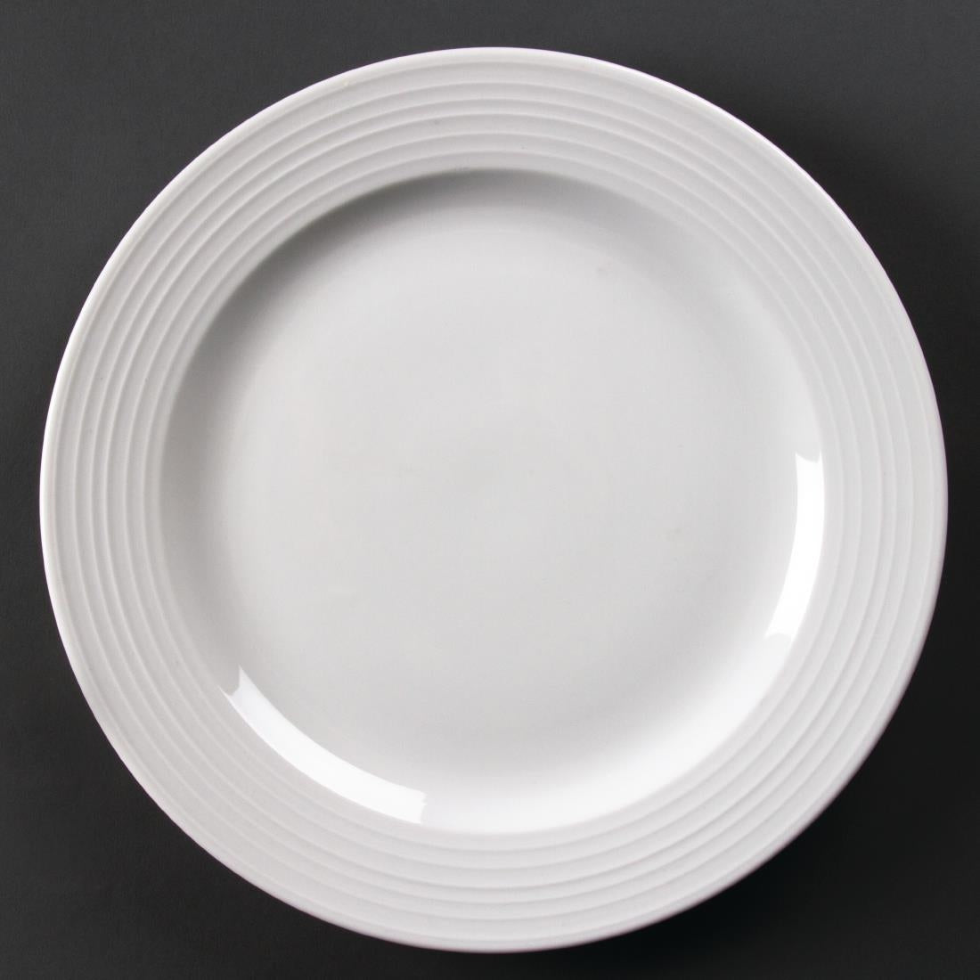 Olympia Linear borden met brede rand 31cm (6 stuks)