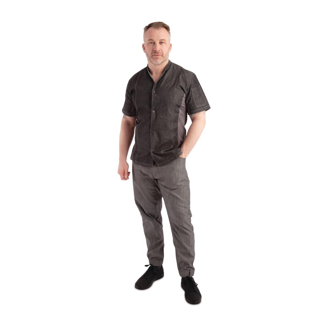 Chef Works Urban Jogger 257 koksbroek zwart-wit fijn gestreept L