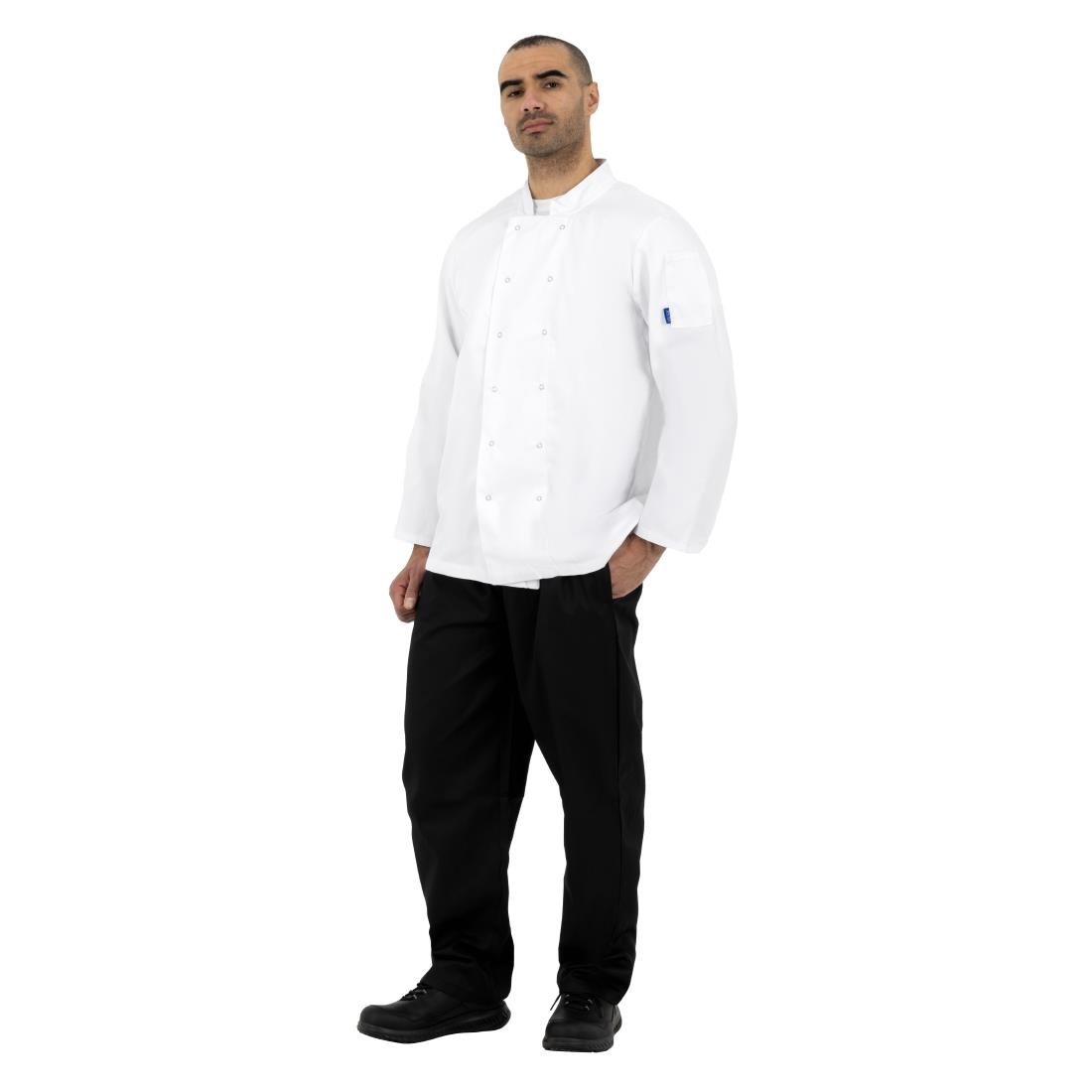 Whites Vegas koksbuis lange mouw wit L