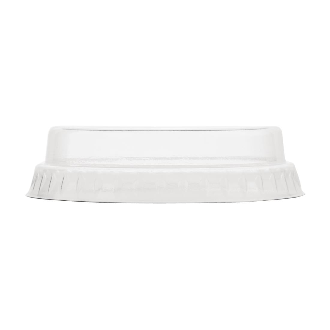 Vegware composteerbare platte deksels zonder gat 20cl (1000 stuks)