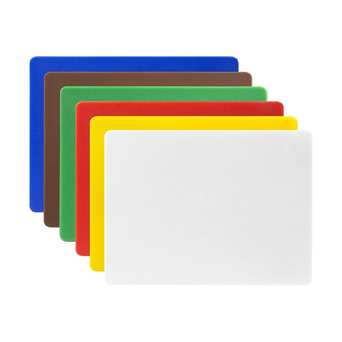 Hygiplas kleine LDPE snijplanken set 300x225x10mm (6 stuks)