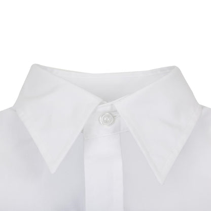 Uniform Works unisex overhemd lange mouw wit S