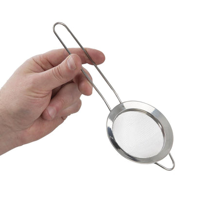 RVS fijne zeef/strainer 20(L) x 7,5(Ø)cm