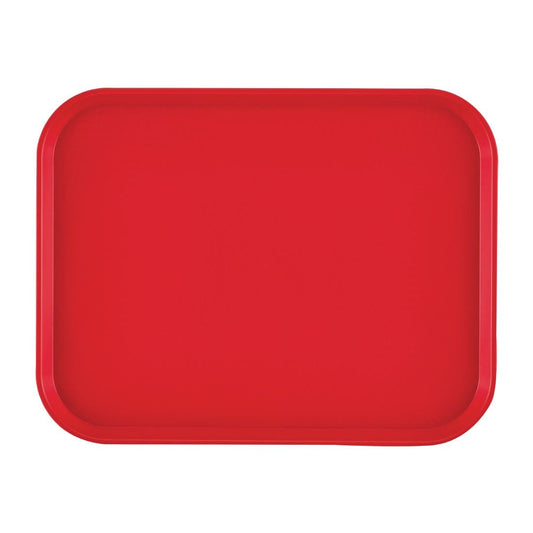 Cambro polypropyleen fastfood dienblad rood 410mm