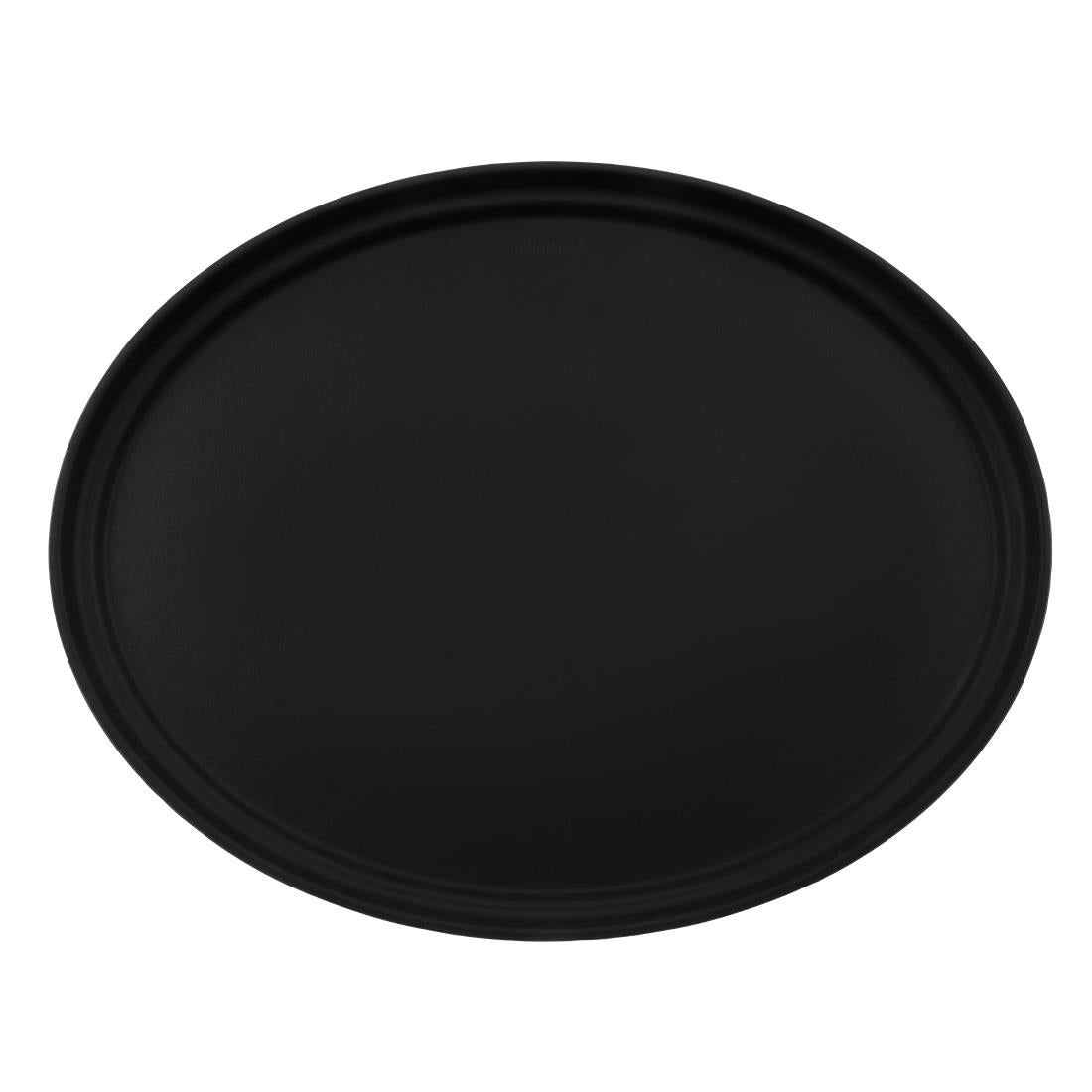 Cambro Camtread ovaal antislip glasvezel dienblad zwart 68,5x56cm