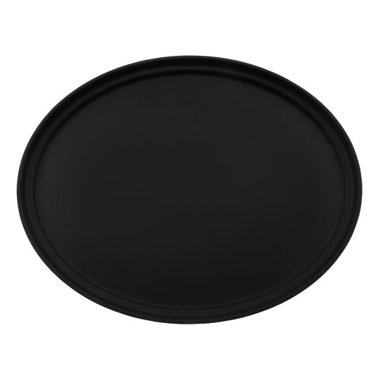 Cambro Camtread ovaal antislip glasvezel dienblad zwart 68,5x56cm
