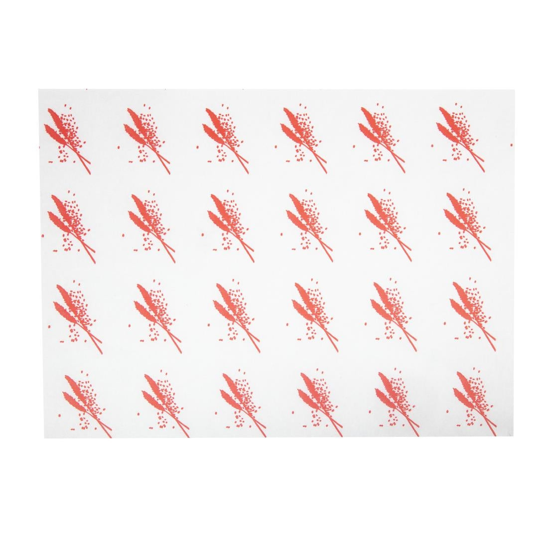 Vetvrij hamburger papier rood (1000 stuks)