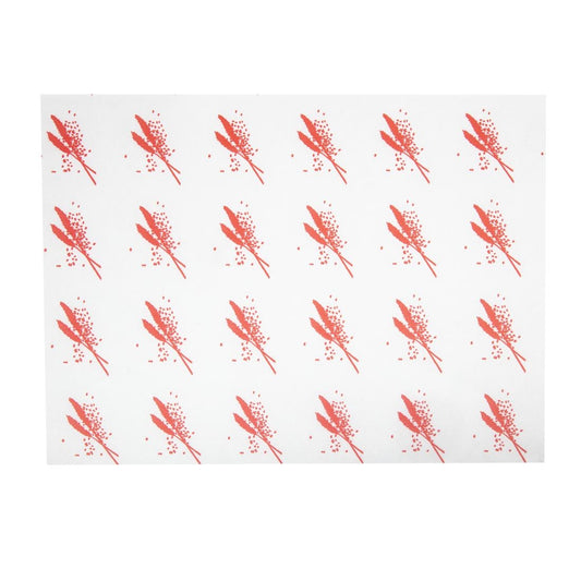 Vetvrij hamburger papier rood (1000 stuks)