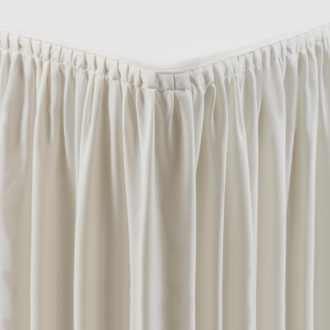 Tafelkleed met rok crème - plissé