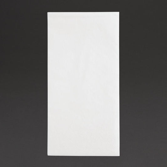 Fiesta Recyclable dinerservetten 1/8 vouw wit 400mm (2000 stuks)