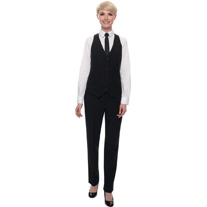 Damesgilet 4 knopen zwart M