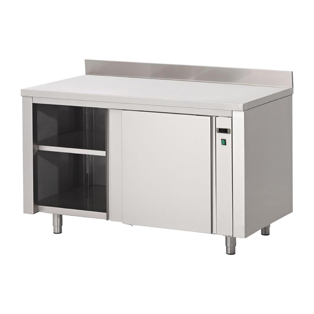 Gastro M RVS warmhoudkast met achteropstand 85x200x70cm