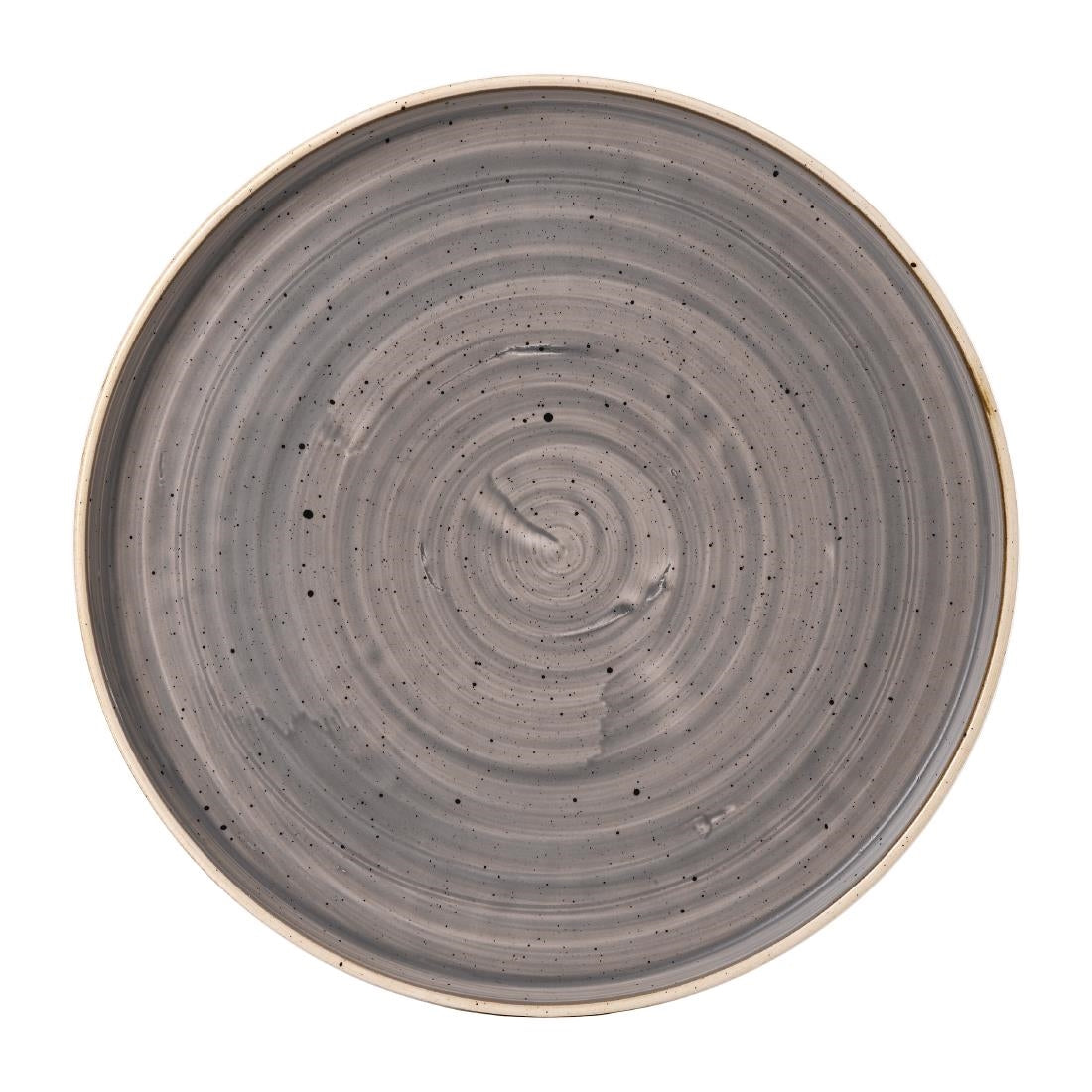 Churchill Stonecast Grey Bord Met Opstaande Rand 27.9cm (pak van 6)