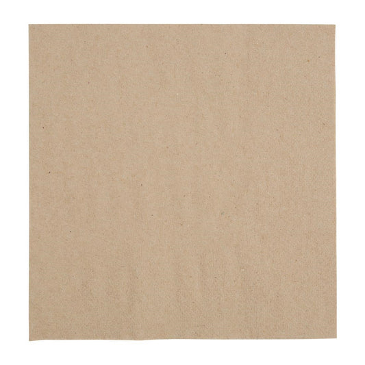 Fiesta Recyclable lunchservetten 1/4 vouw kraft 330mm (2000 stuks)