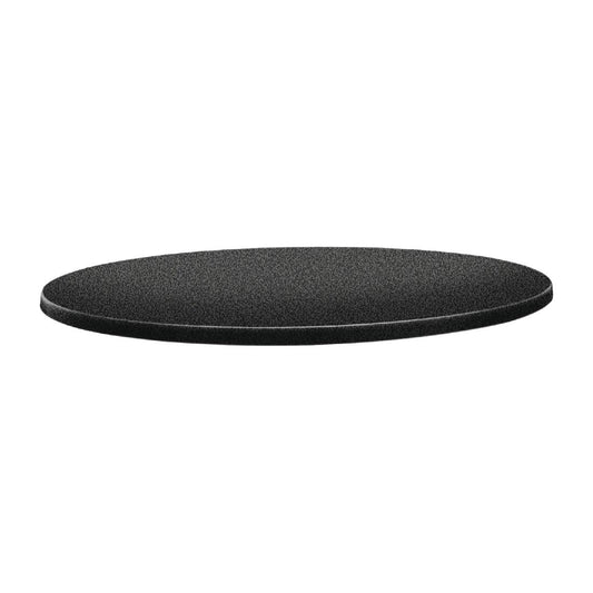 Topalit Classic Line rond tafelblad antraciet 80cm