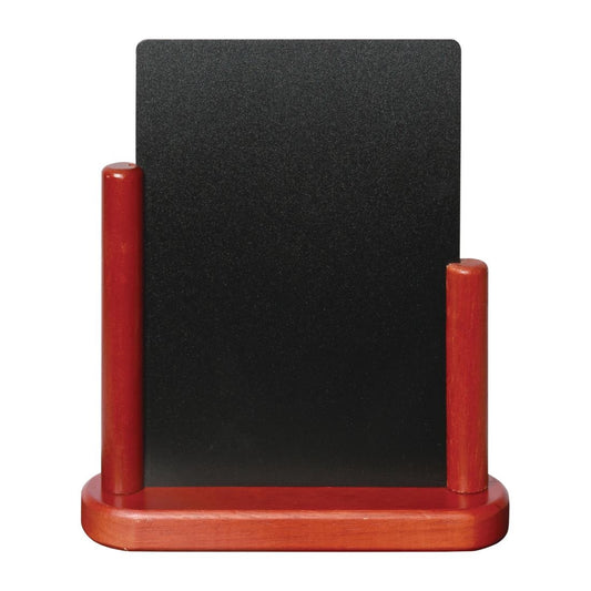 Securit Tafelblad Met Half Frame, Schoolbord 280x 200 mm Mahonie