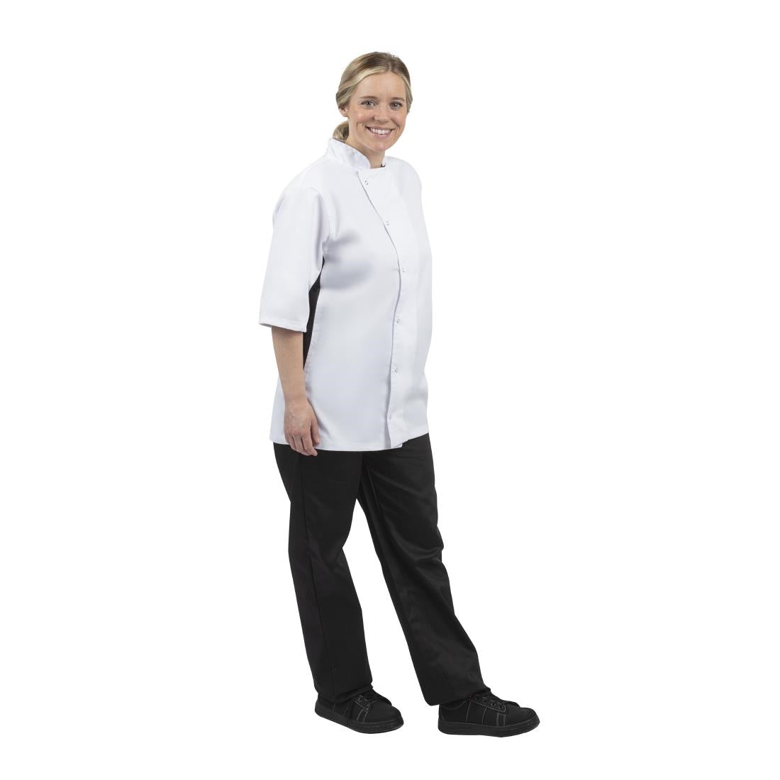 Whites Nevada koksbuis wit met zwart contrast L