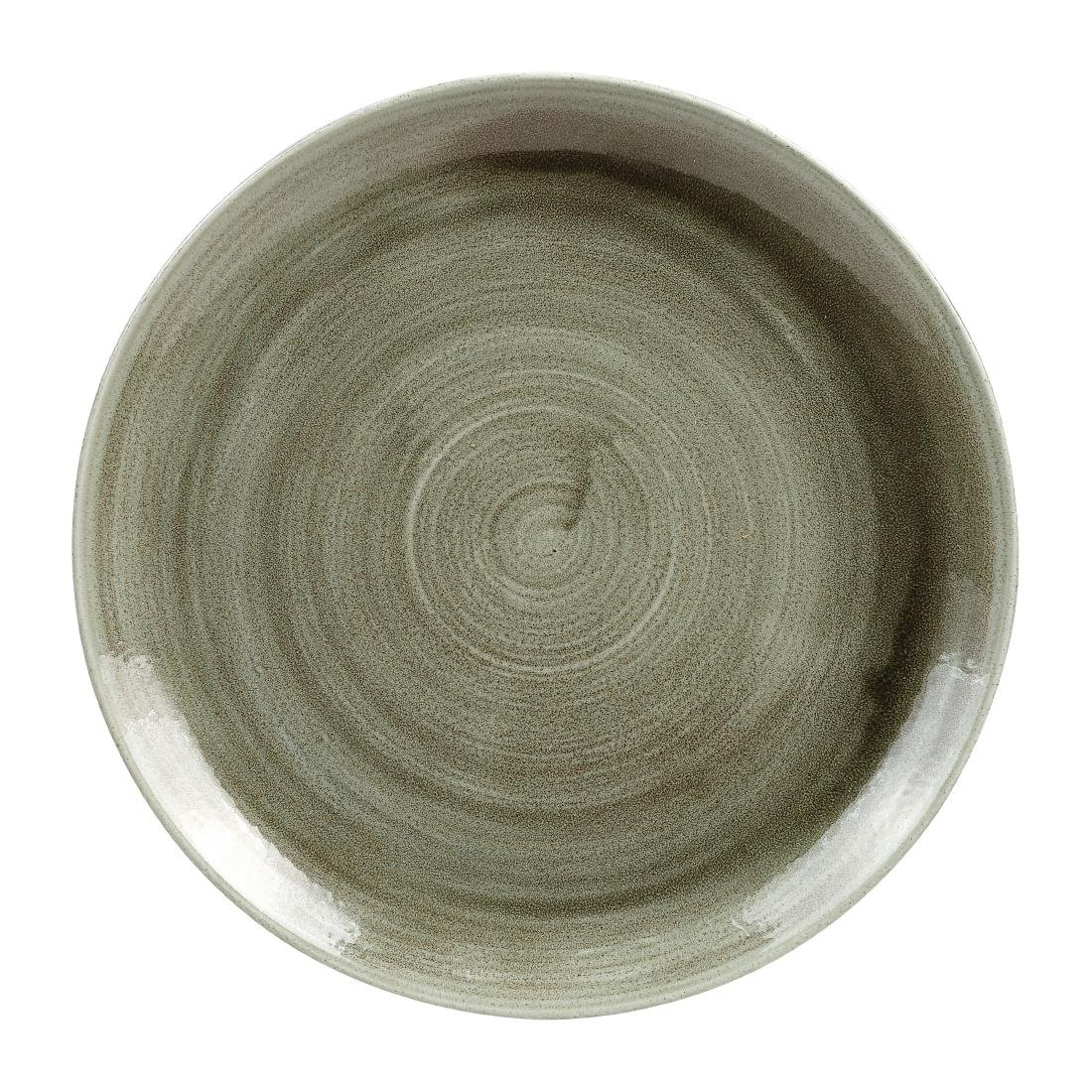 Churchill Stonecast Patina Burnished Green Evolve Coupe Bord 26cm (pak van 12)