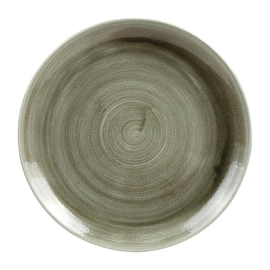Churchill Stonecast Patina Burnished Green Evolve Coupe Bord 26cm (pak van 12)