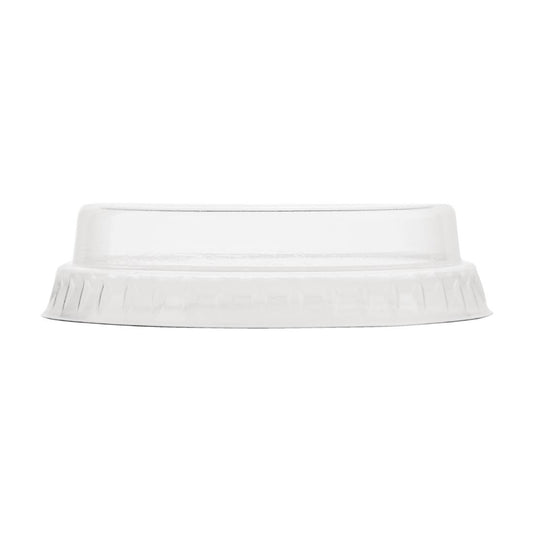 Vegware composteerbare platte deksels zonder gat 20cl (1000 stuks)