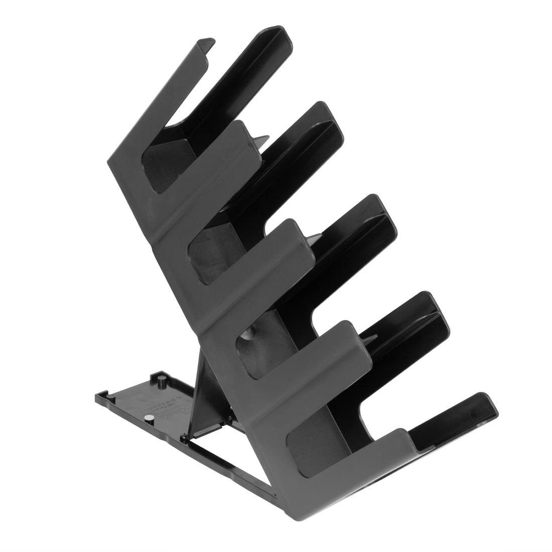 Nisbets Essentials 4-Slot Bekerhouder Polypropyleen Zwart