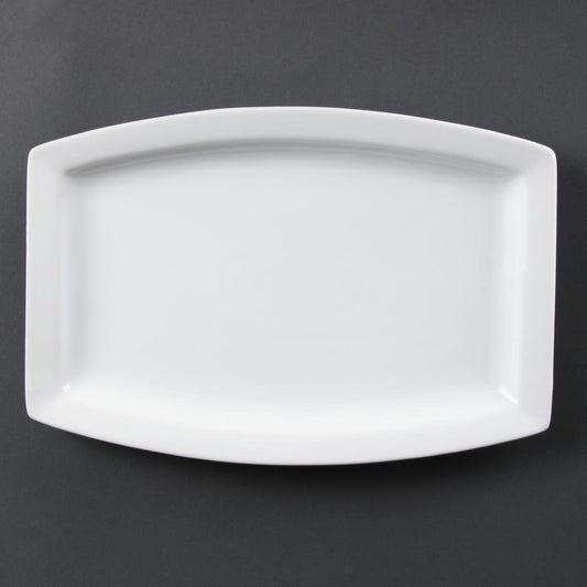 Olympia Whiteware rechthoekig schaal 32cm (6 stuks)