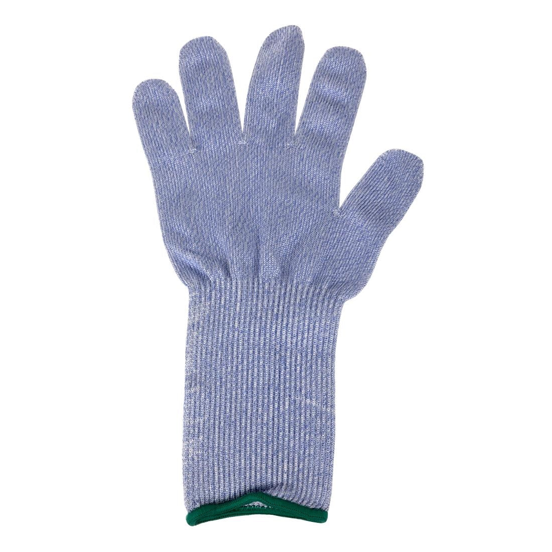 Blauwe snijbestendige handschoen L