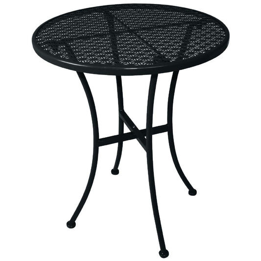 Bolero ronde stalen bistrotafel zwart 60cm (15 stuks)