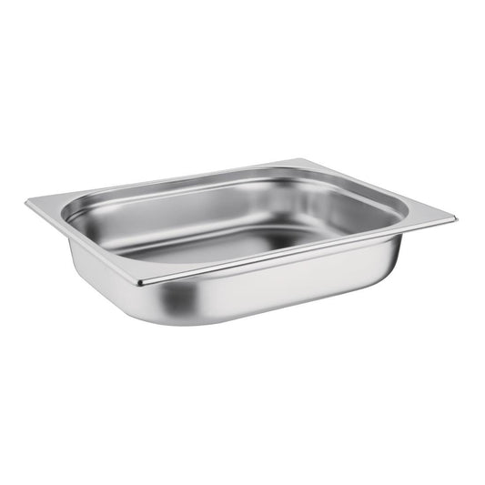 Vogue roestvrijstalen 1/2 gastronorm bak 65mm