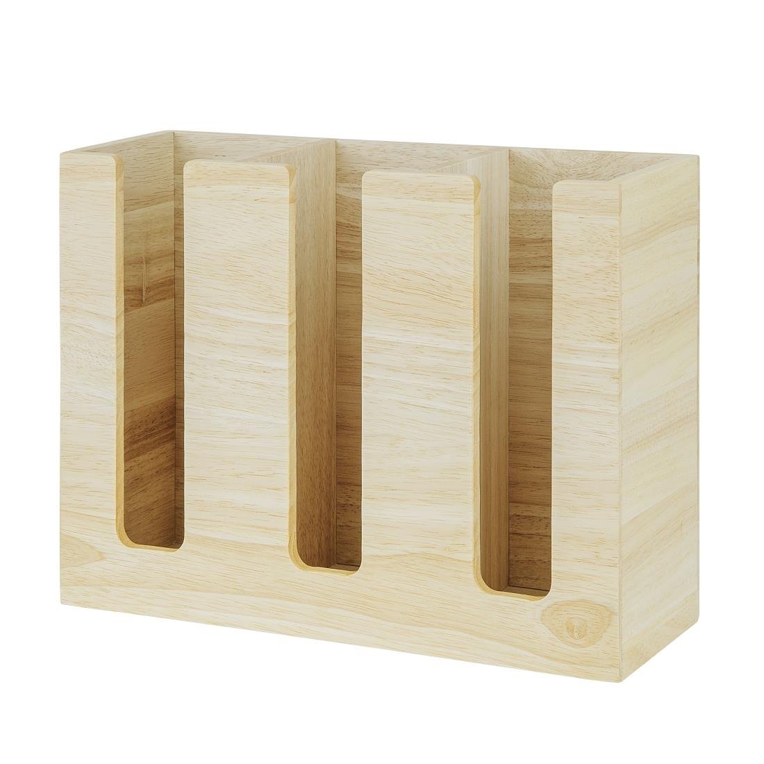 Olympia Cup Organiser Hevea Hout 340x120x240mm