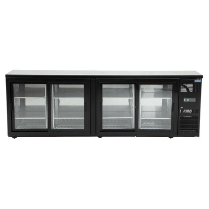 Polar u-serie vier-deurs displaykoeler voor achter de bar
