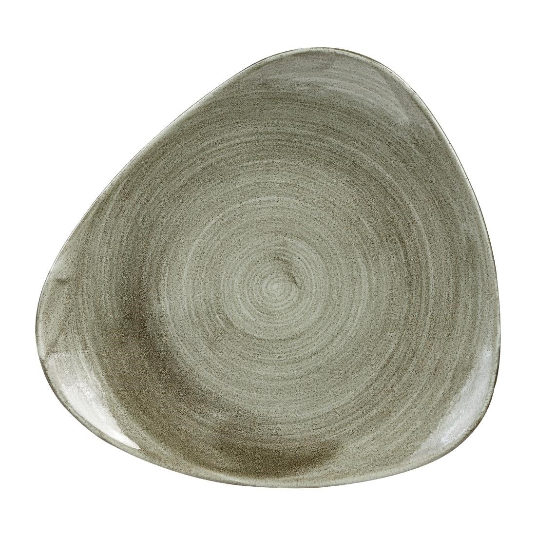 Churchill Stonecast Patina Burnished Green Lotus Bord 30.5cm (pak van 6)