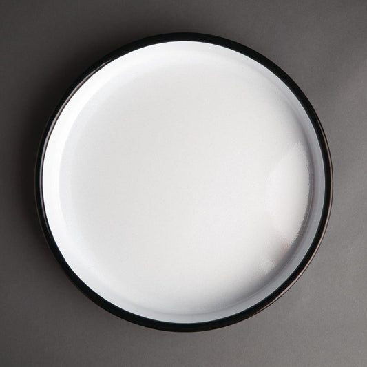 Olympia geëmailleerd stalen dienblad rond 32cm